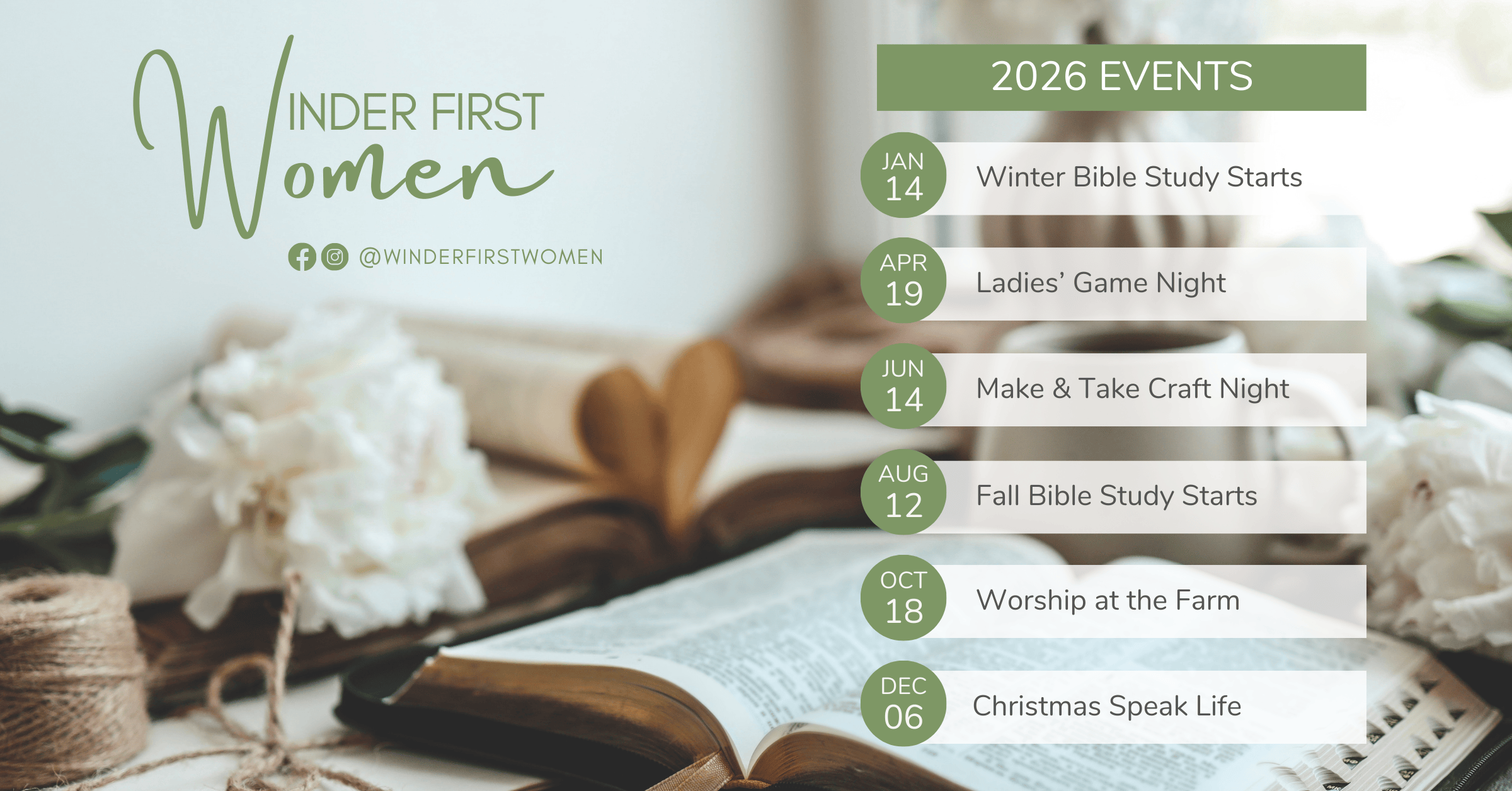 WFW 2026 Events Calendar